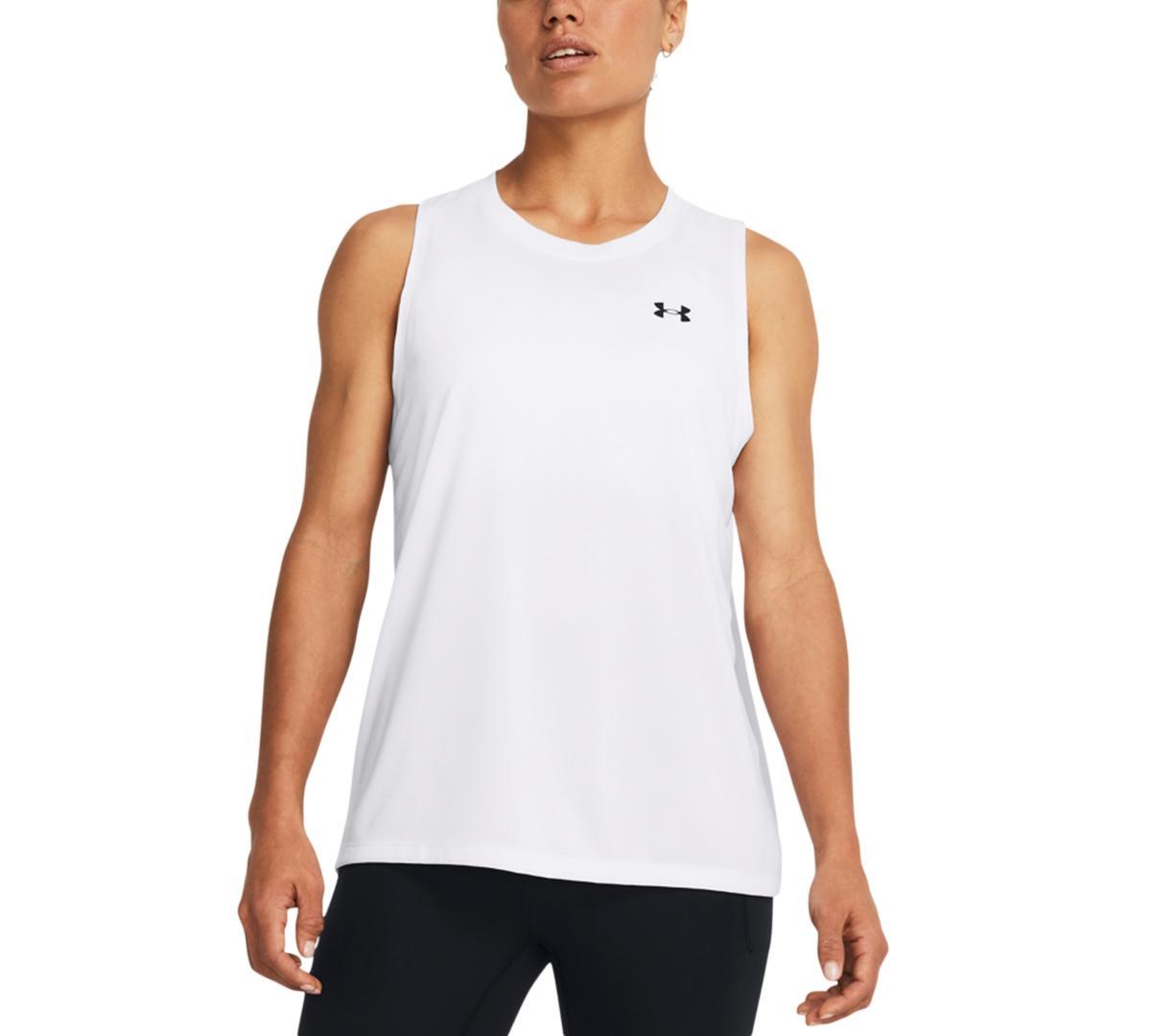 Under Armour Womens Ua Tech Crewneck Tank Top - White Product Image