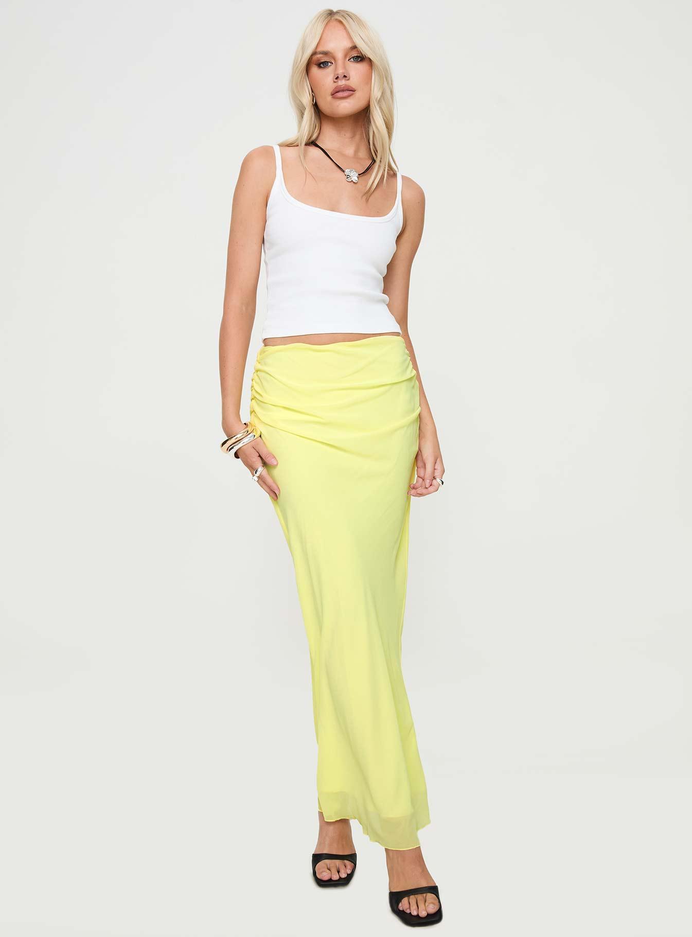 Herrera Maxi Skirt Yellow Product Image