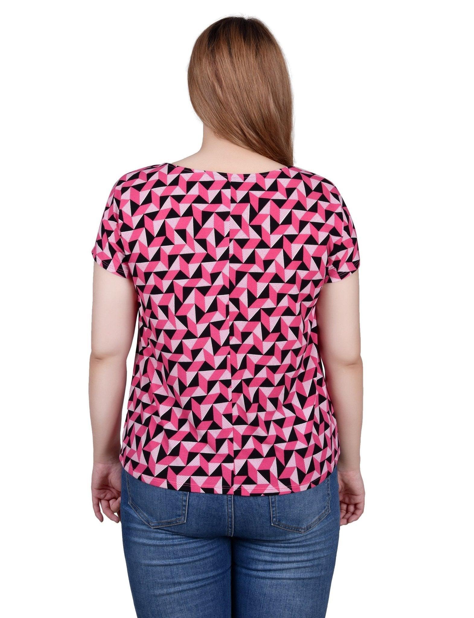 Short Sleeve Extended Sleeve Tunic Top Product Image