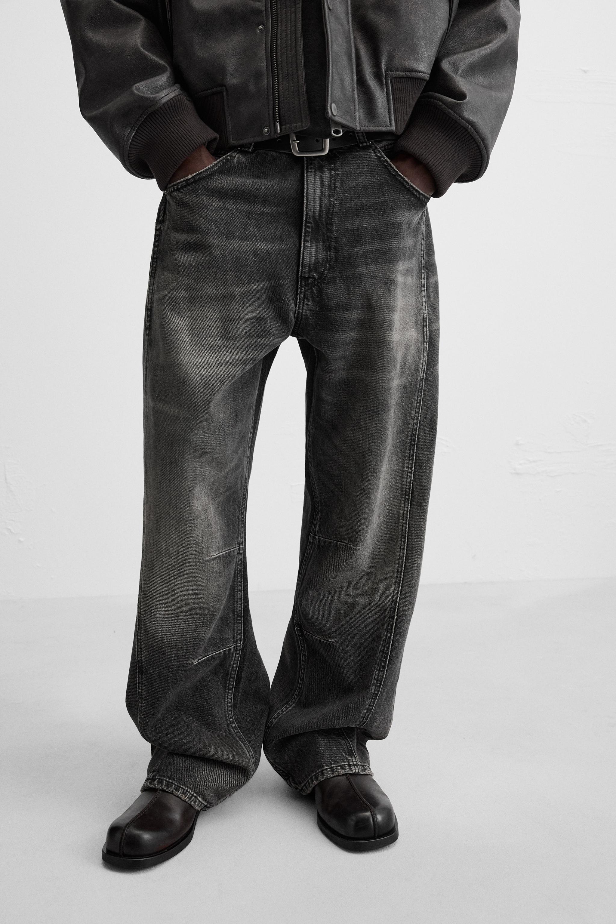 BAGGY FIT JEANS WITH SEAMS Product Image