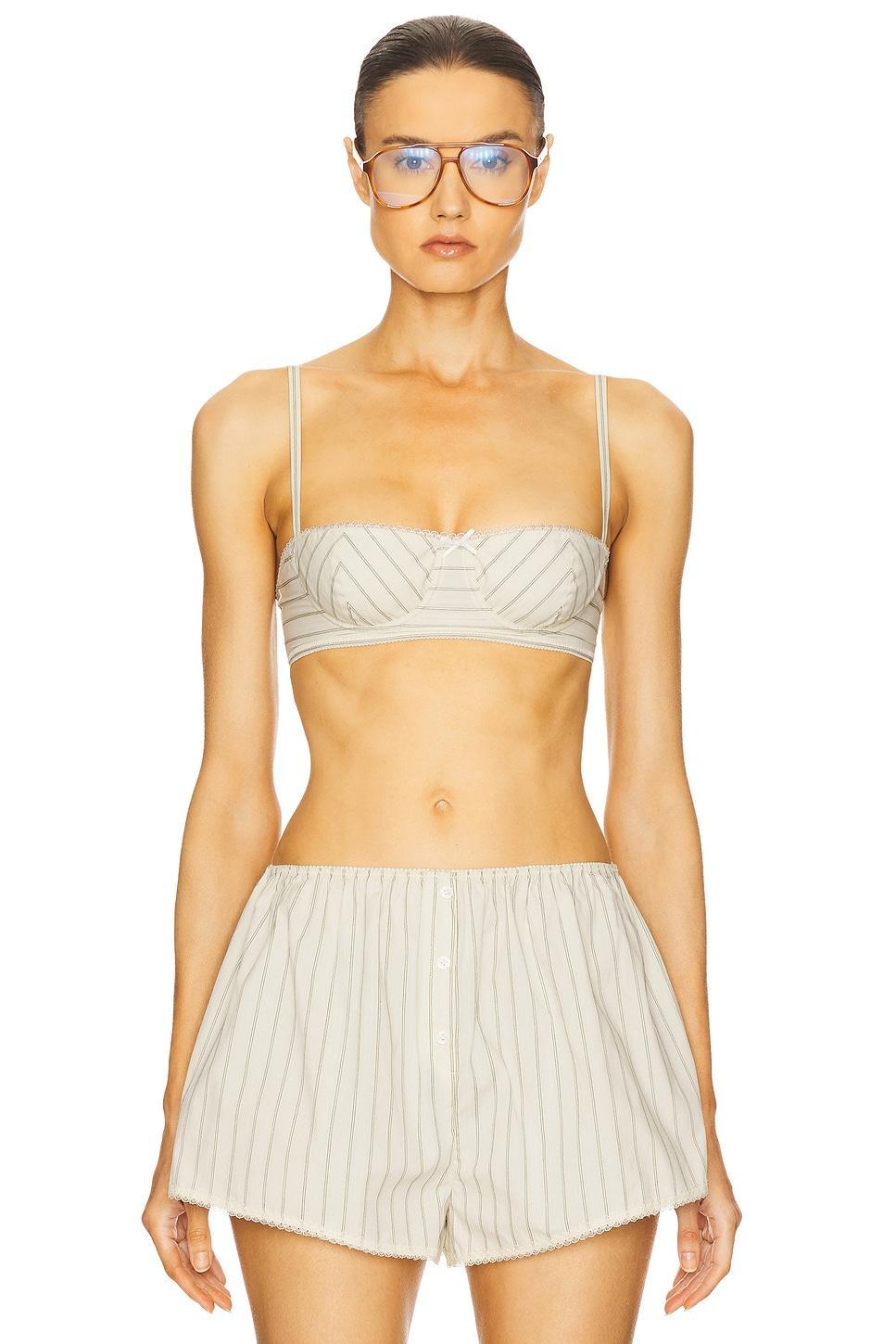 Pinstripe Poplin Bra Helsa Product Image