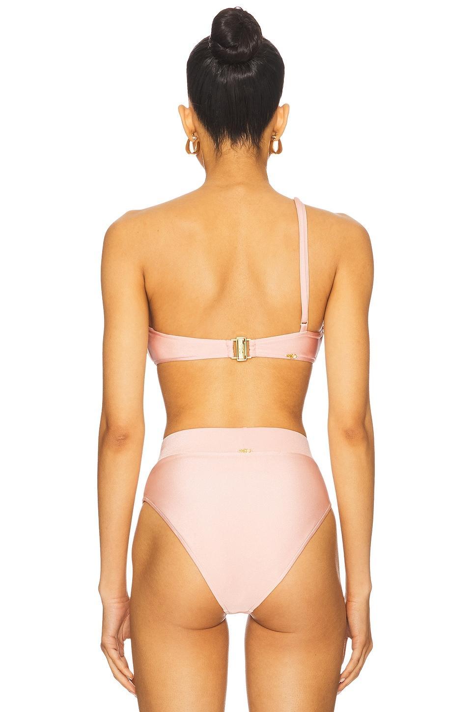 Lagoa Lycra Flower Applique Bikini Top PatBO Product Image