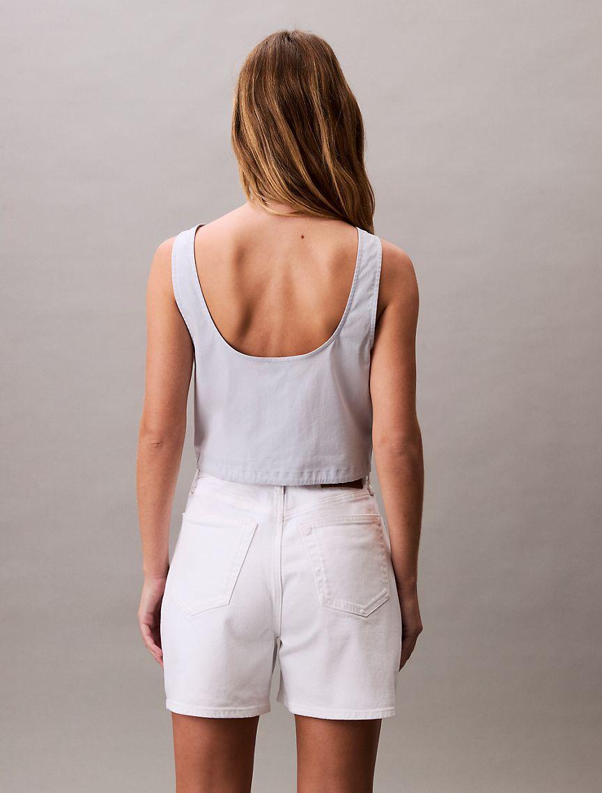 Poplin Button-Down Top Product Image