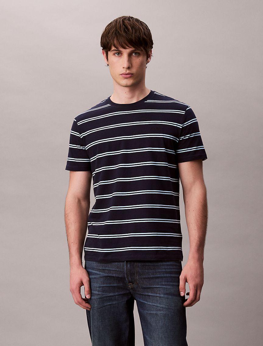 Liquid Touch Stripe Crewneck T-Shirt Product Image