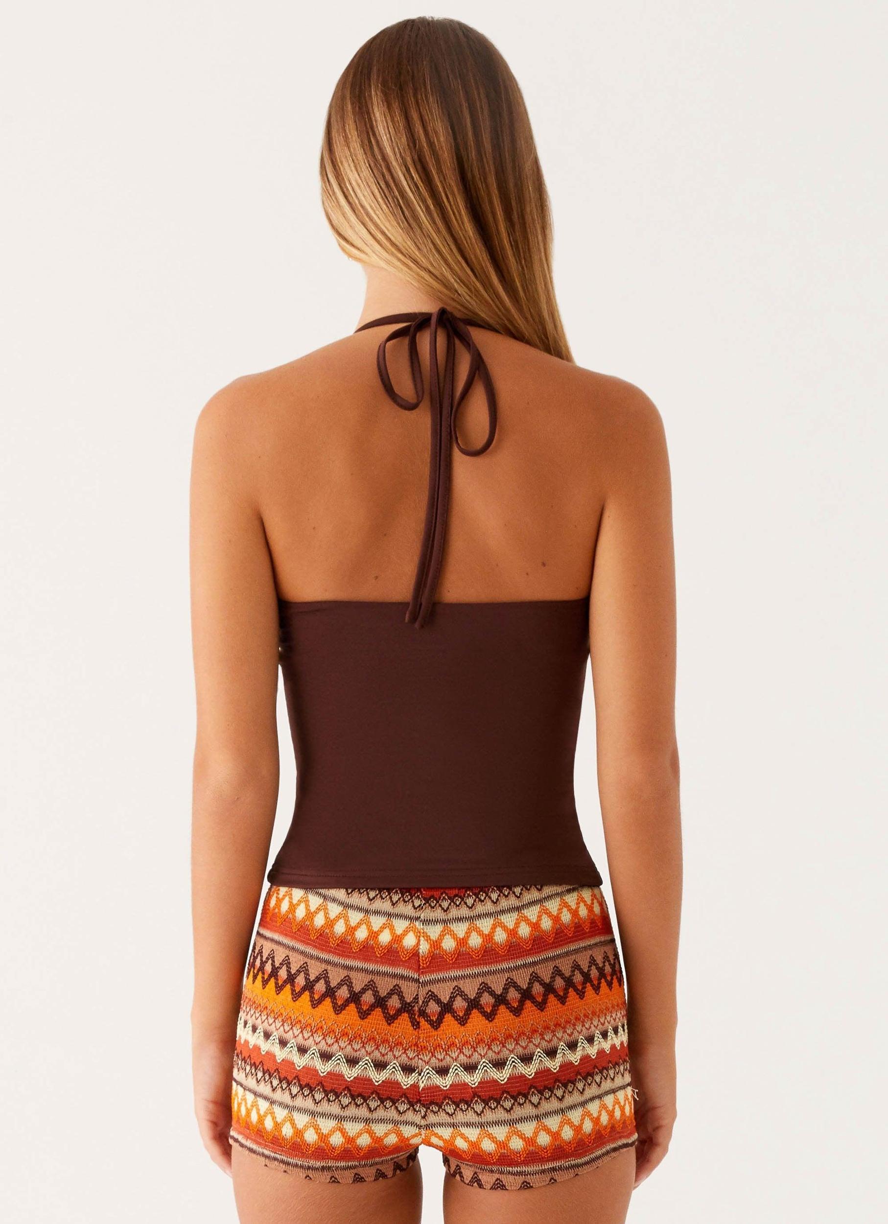 Palm Beach Top - Chocolate Product Image