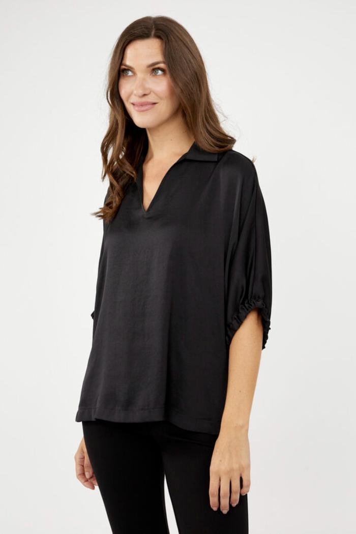 Satin Boxy Top Product Image