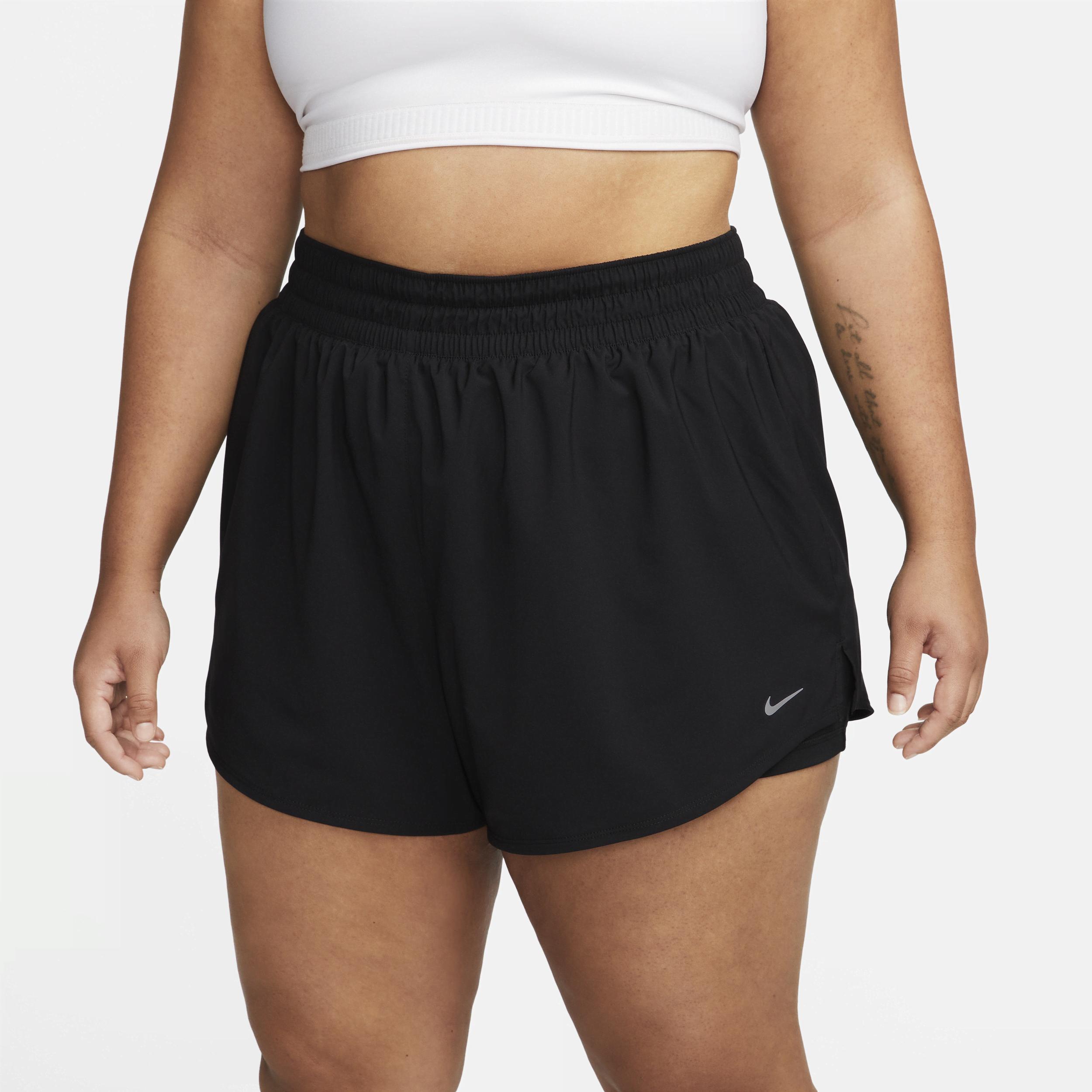 Nike Womens Dri-FIT One High-Waisted 3 2-in-1 Shorts (Plus Size) | FB3222-010 Product Image
