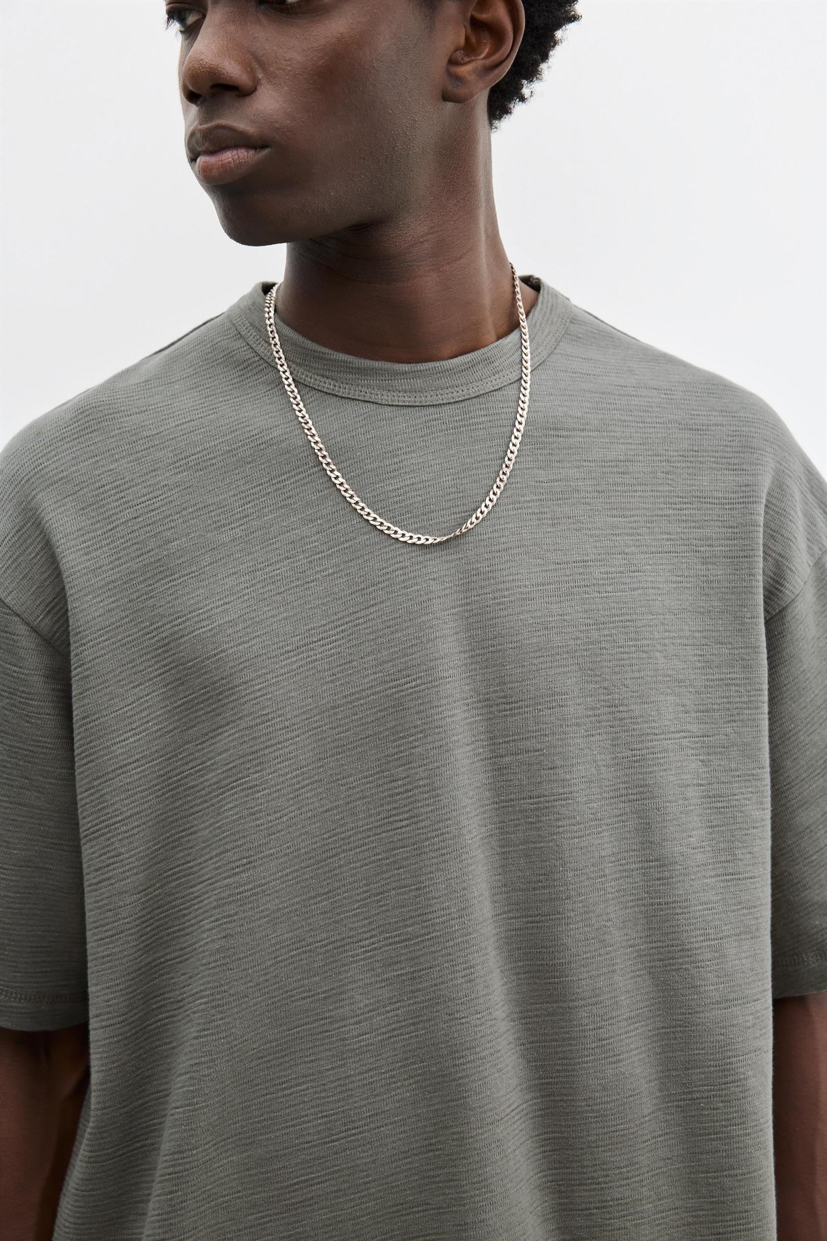 Short sleeve textured T-shirt Product Image