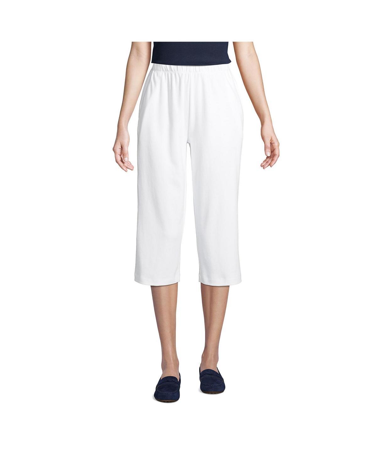 Womens Lands End Sport High Waist Pull-On Capri Pants Product Image