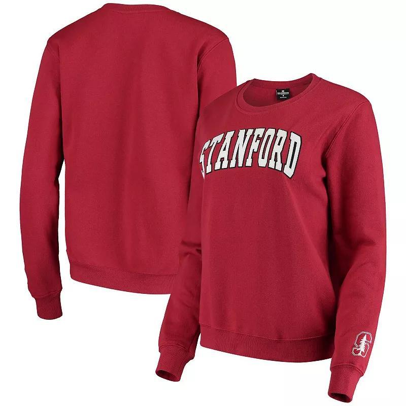Women's Colosseum Cardinal Stanford Cardinal Campanile Pullover Sweatshirt,  Product Image