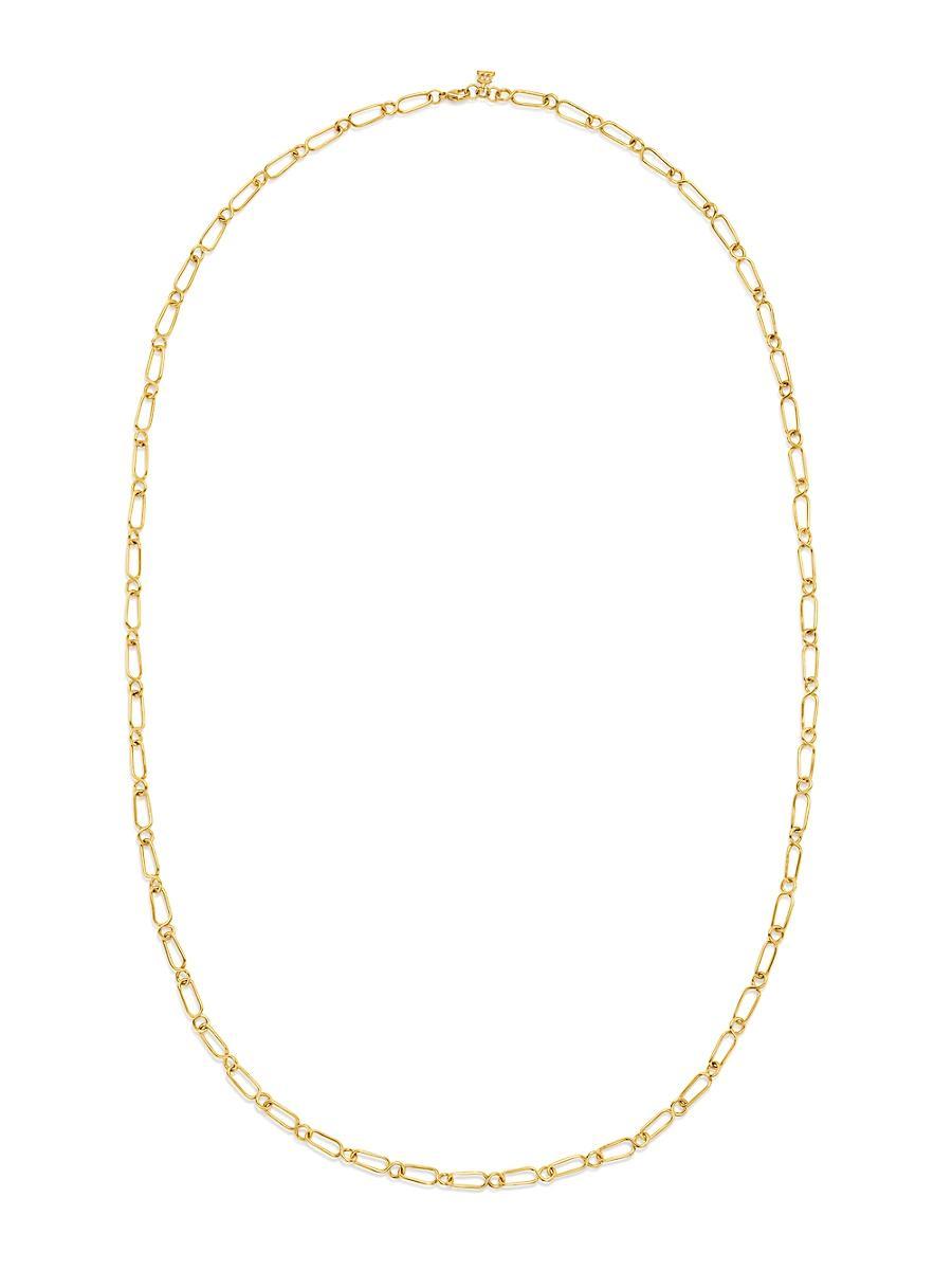 Womens Classic 18K Gold Large River Chain Necklace Product Image