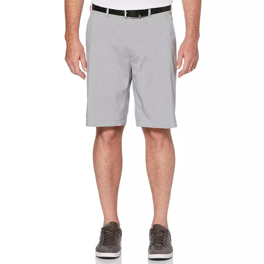 Men's Grand Slam 9" On Course Active Waistband Heathered Stretch Performance Golf Shorts, Size: 32, Light Gray Grey Product Image