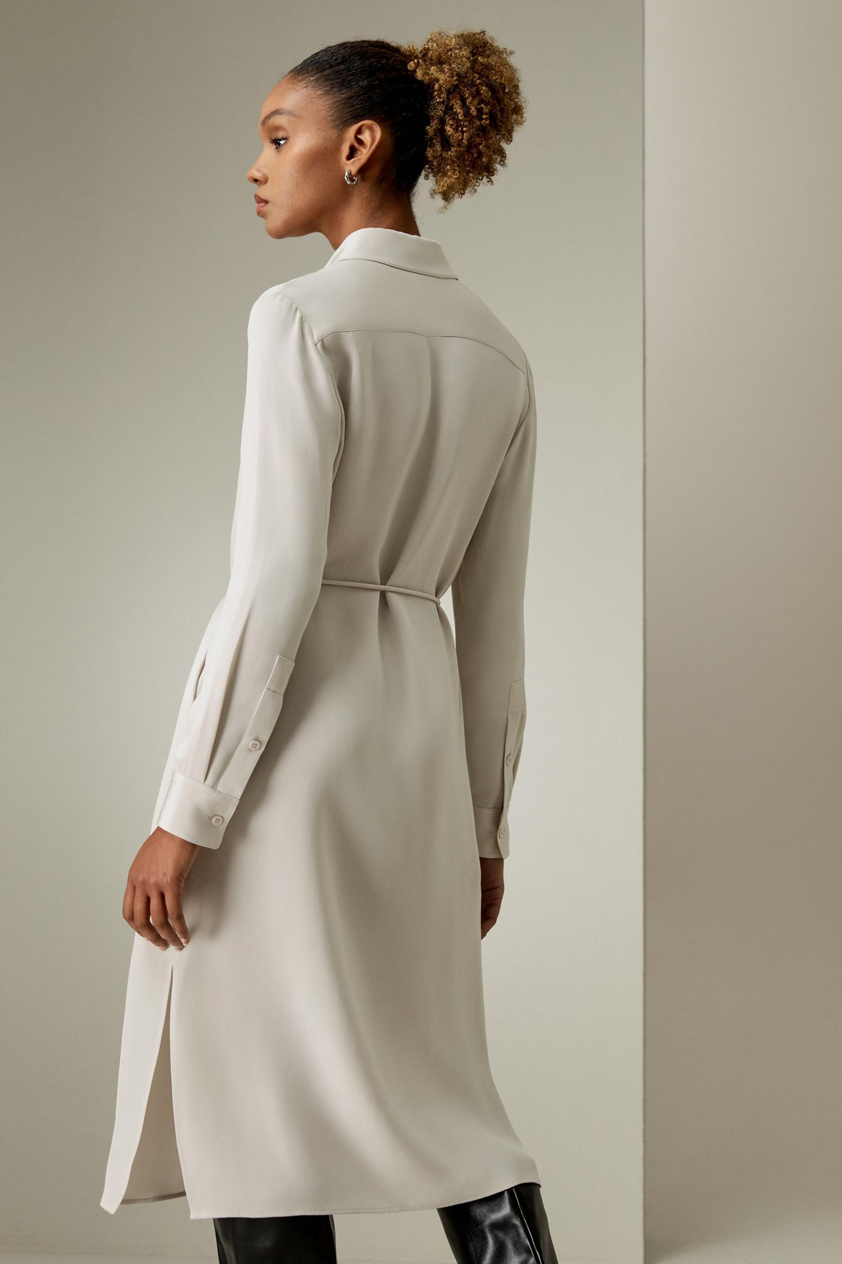 Rope Tie Plain Drape Dress Product Image