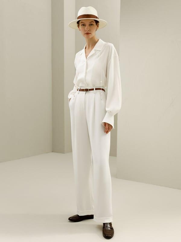 Tie-Detailed Silk Blouse Product Image