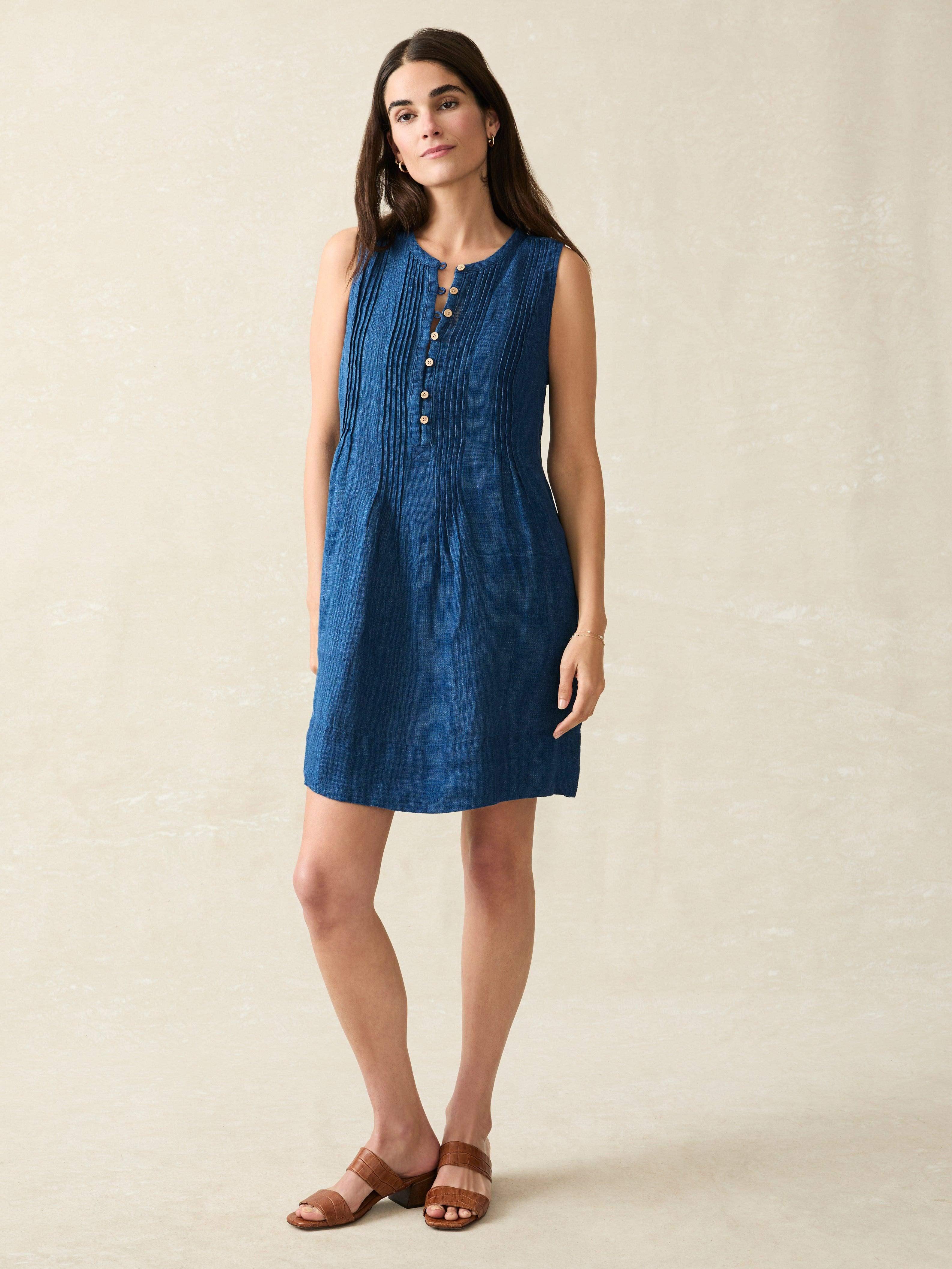 Isha Basketweave Dress - Indigo Female Product Image