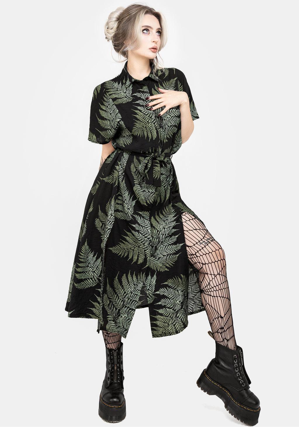 Fern Midi Shirt Dress Product Image