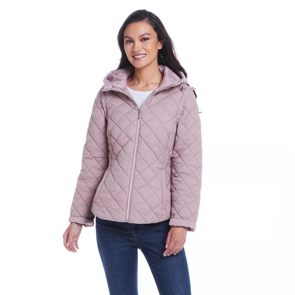 Women's Weathercast 2-in-1 Quilted Hooded Jacket with Zip Off Sleeves,  Product Image