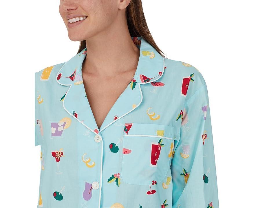 Bedhead PJs Classic Woven Long Sleeve Pajama Set (Festive Drinks) Women's Pajama Sets Product Image