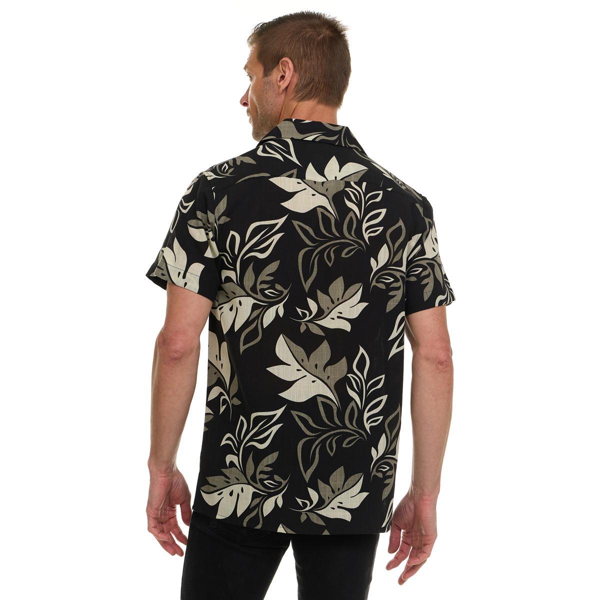 Canada Weather Gear Men’s Short Sleeve Linen-Look Resort Shirt Product Image