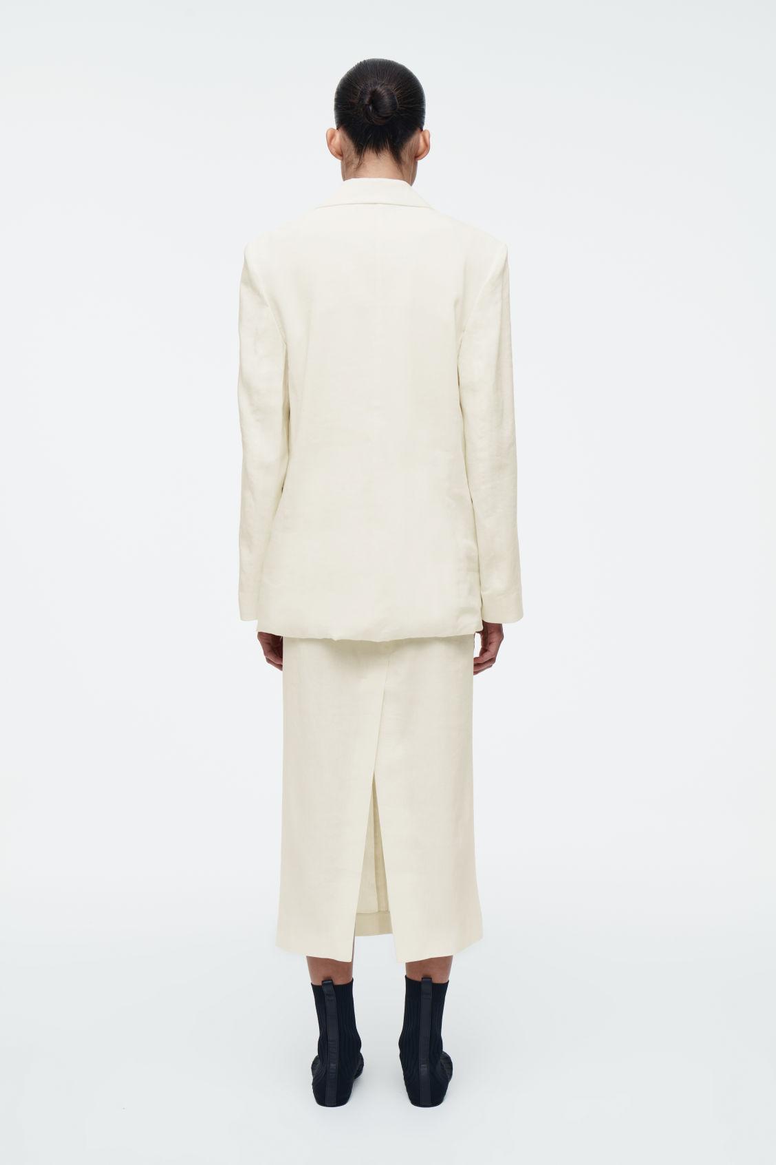 TAILORED LINEN PENCIL SKIRT Product Image