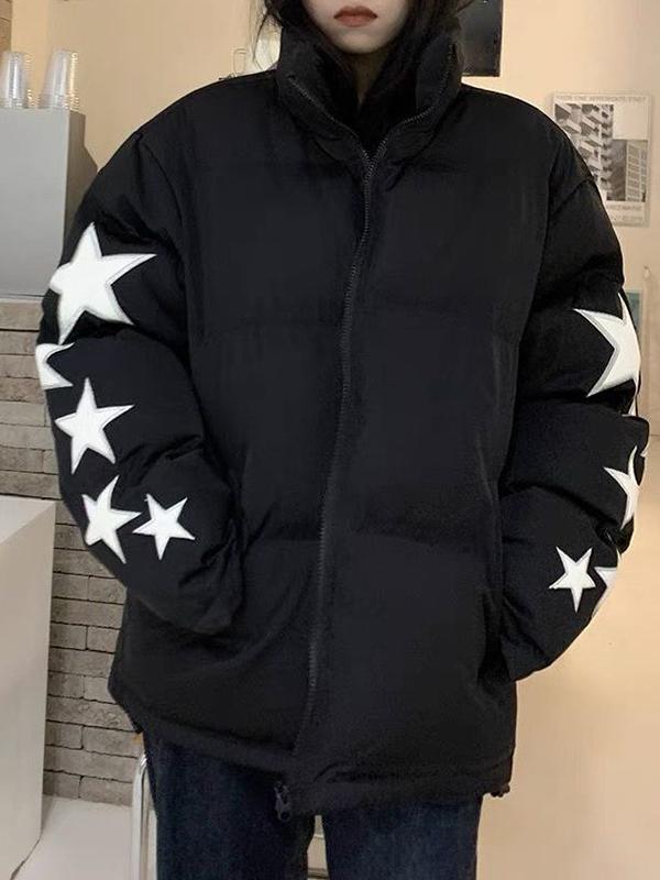 Vintage Star Patch Print Jacket Product Image