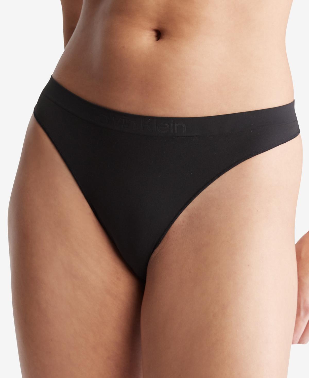 Calvin Klein Womens Bonded Flex Thong - Pink - L Product Image