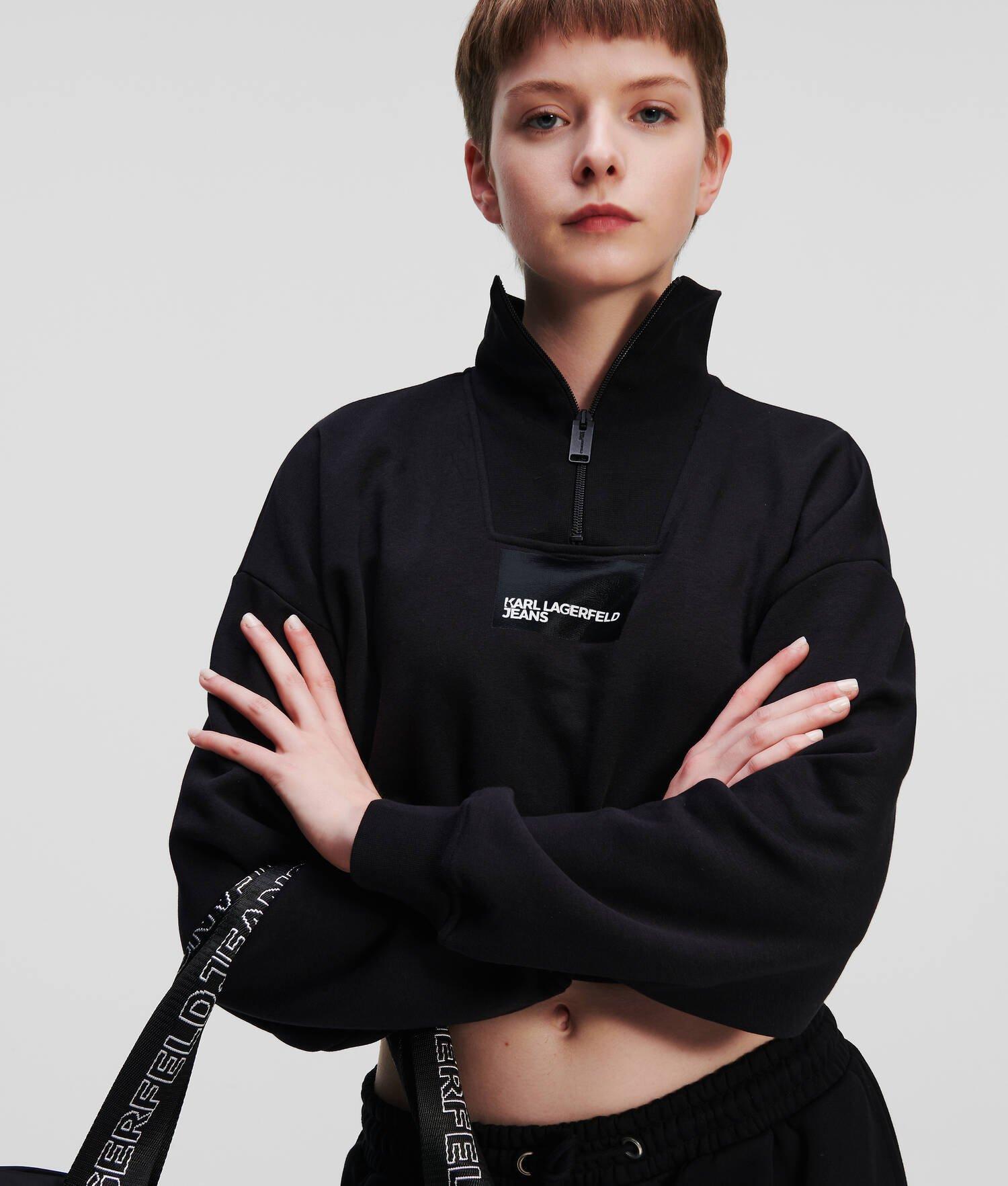 KLJ CROPPED HALF-ZIP SWEATSHIRT Product Image