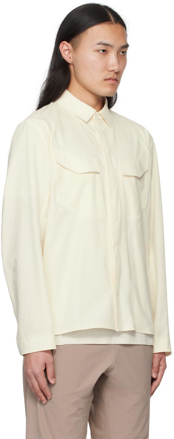 VEILANCE Beige Field Shirt In Oat Product Image