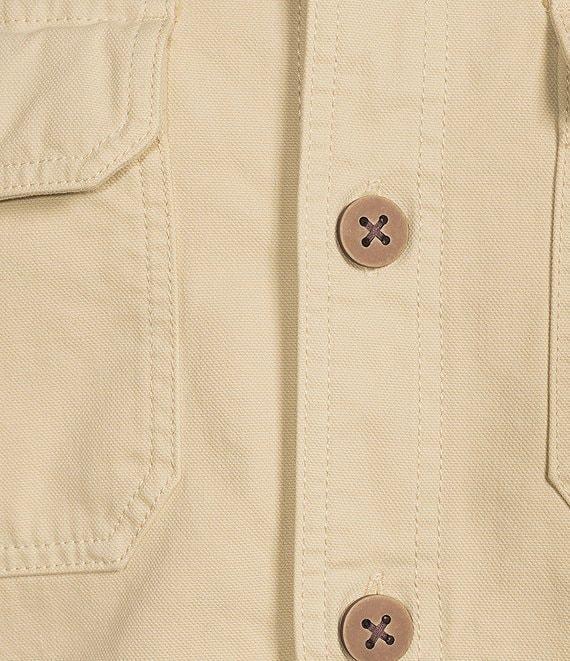 Rowm The Rambler Long Sleeve Garment Dyed Canvas Solid Shirt Jacket Product Image