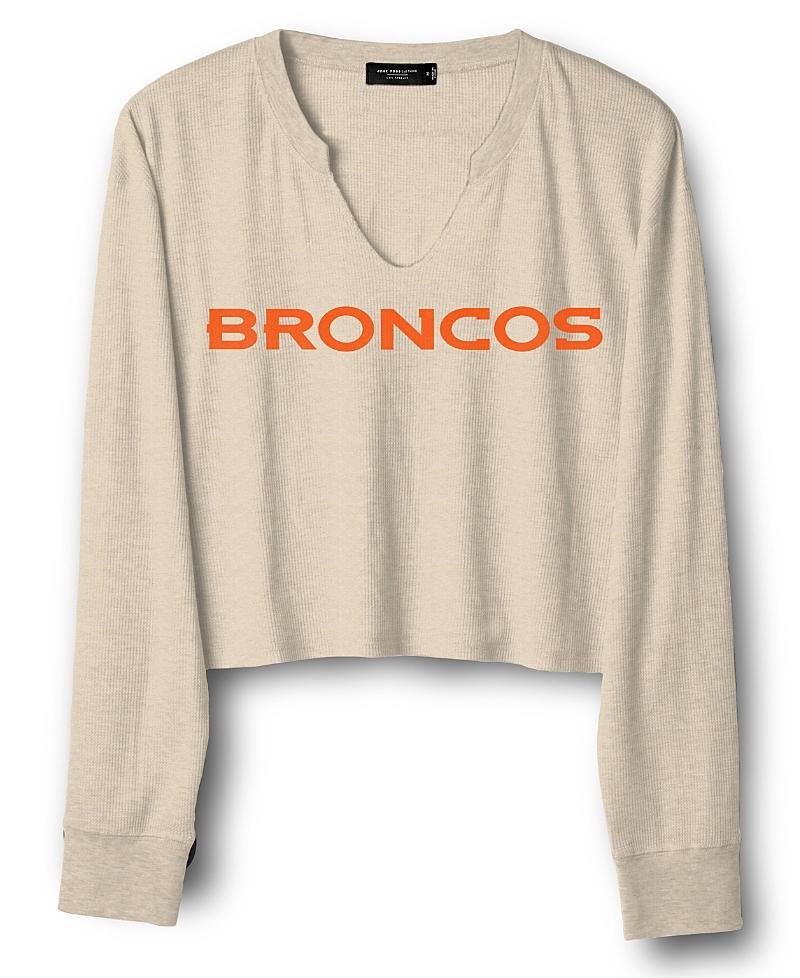 Junk Food Clothing Womens Nfl Denver Broncos Sunday Crop Thermal Product Image