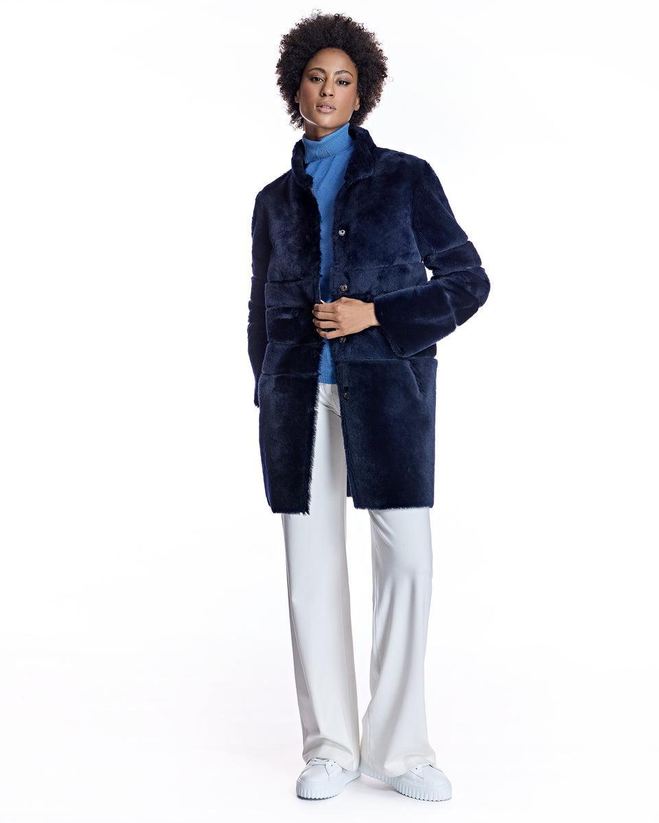 Maximilian Horizontal Shearling Jacket-Maximilian Product Image