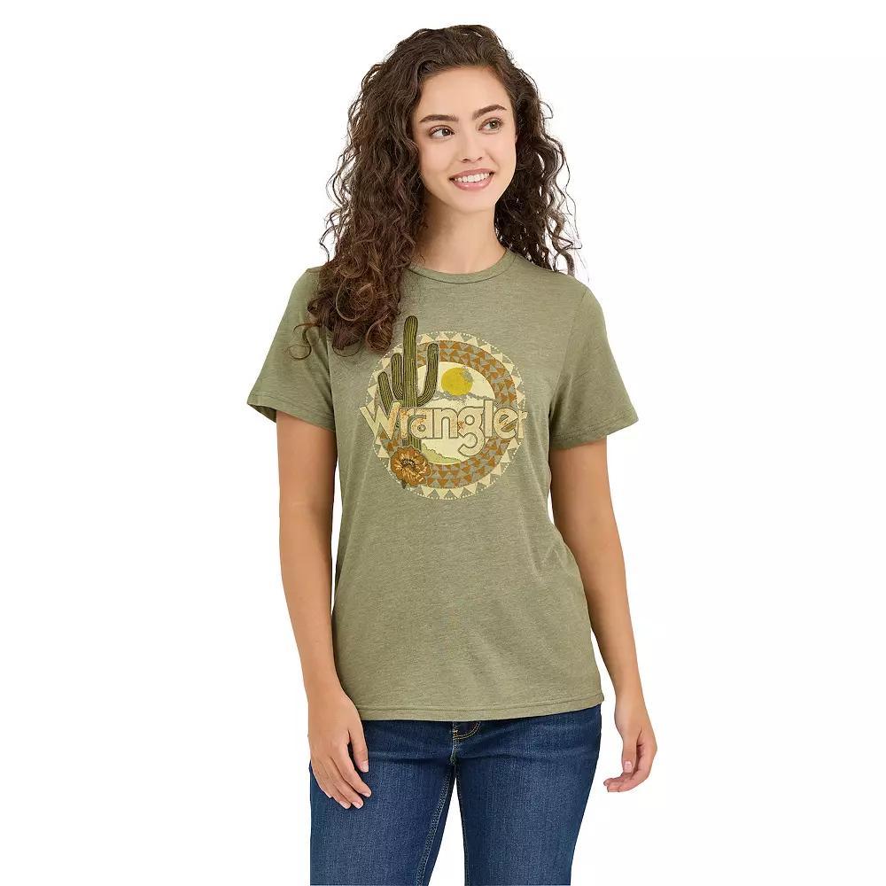 Women's Wrangler Graphic Tee, Size: Large, Cactus Product Image