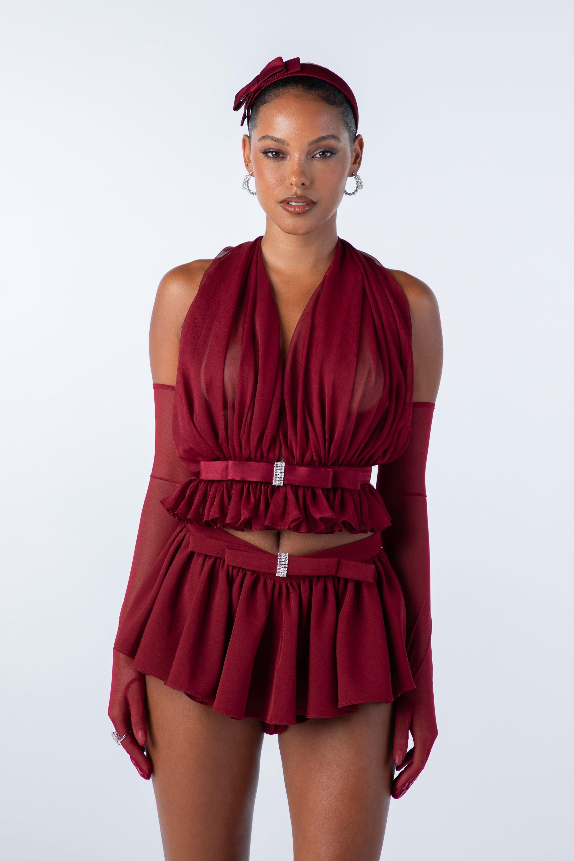 Giselle Top (Red) (Final Sale) Product Image