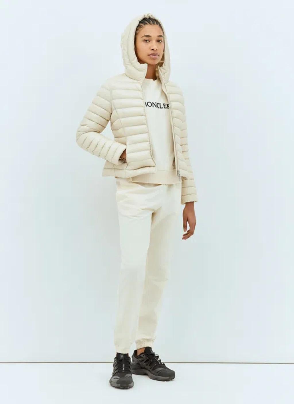 MONCLER Women Ige Short Down Jacket In Cream Product Image