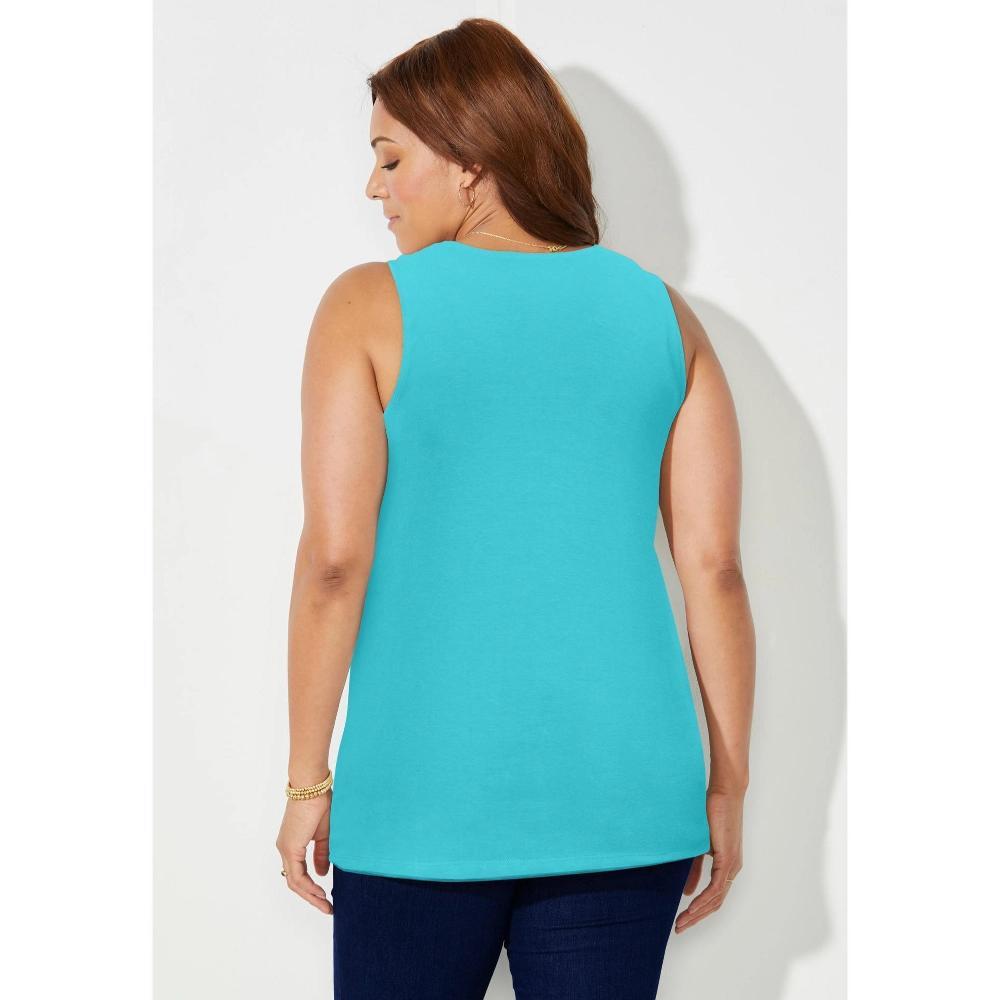 Woman Within Women's Plus Size 7-Day Layered 2-In-1 Tunic Product Image