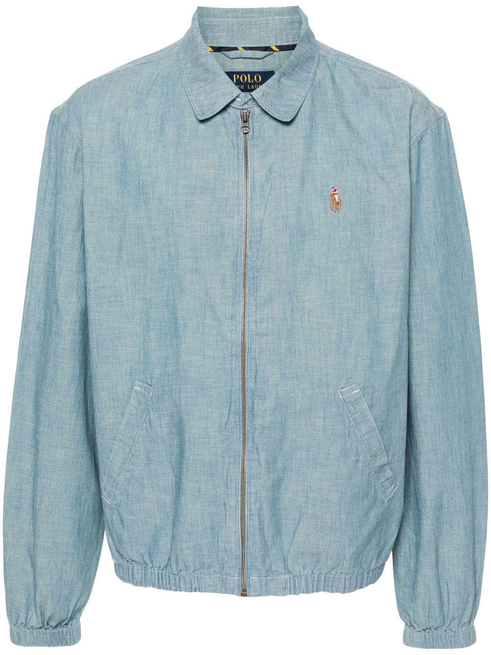 POLO RALPH LAUREN Polo Pony-motif Shirt Jacket In Blue Product Image