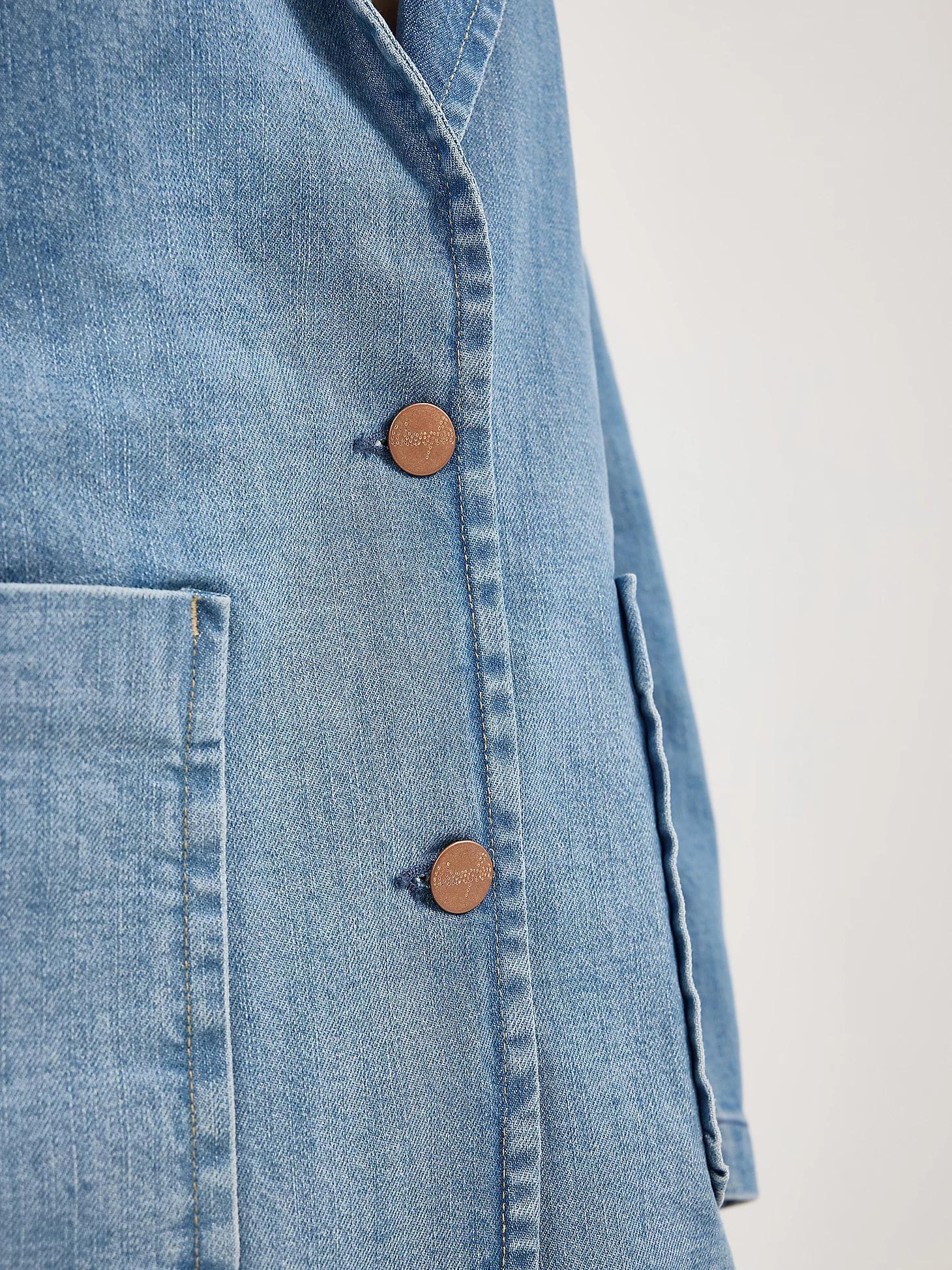 Women's Denim Blazer | Women's JACKETS & OUTERWEAR | Wrangler® Product Image