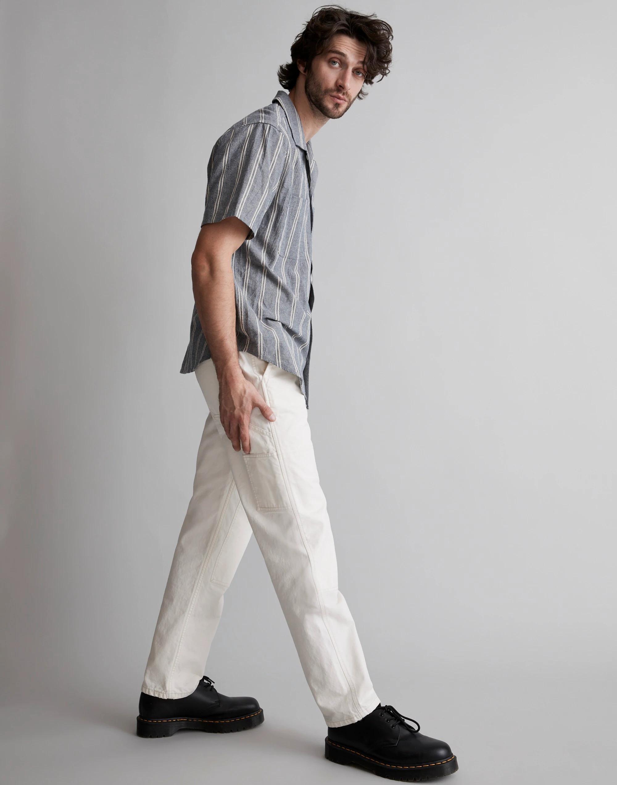 Relaxed Straight Workwear Pants Product Image