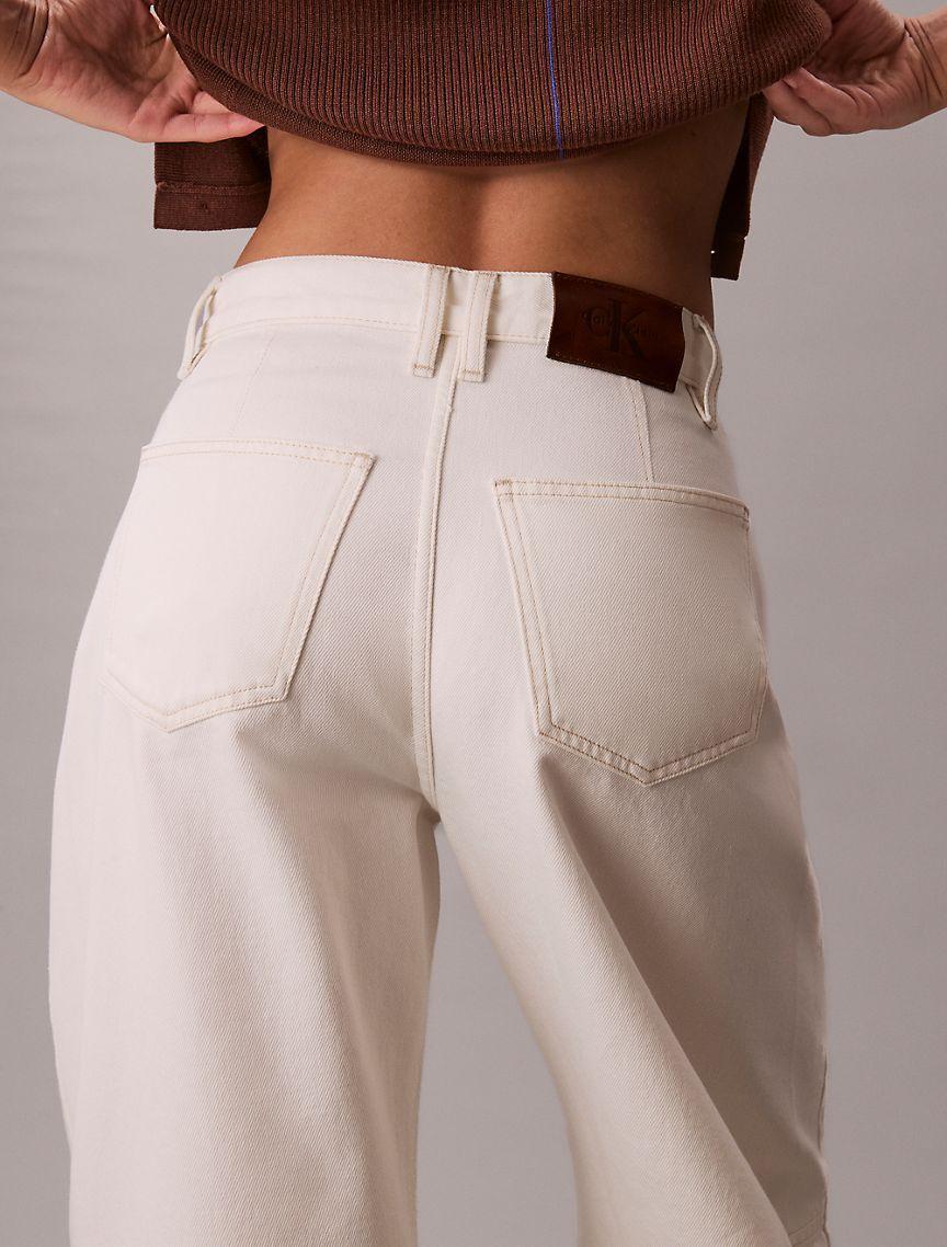 High Rise Barrel Jeans Product Image