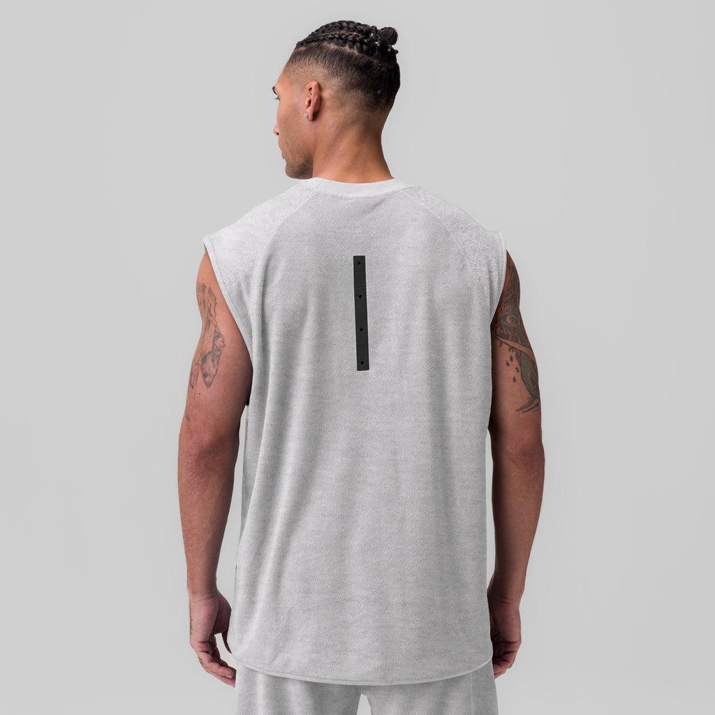 1092. Towel Terry Cutoff - Heather Grey Product Image