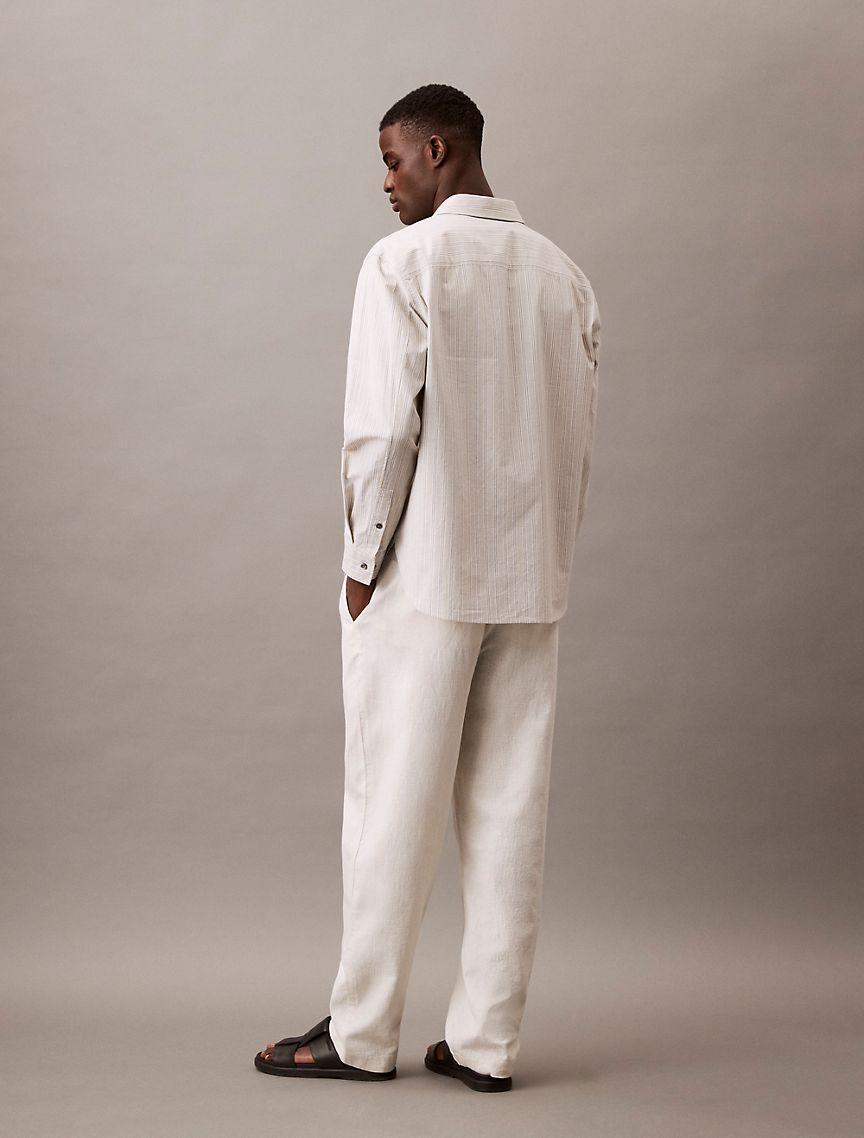 Linen Cotton Pull-On Pants Product Image