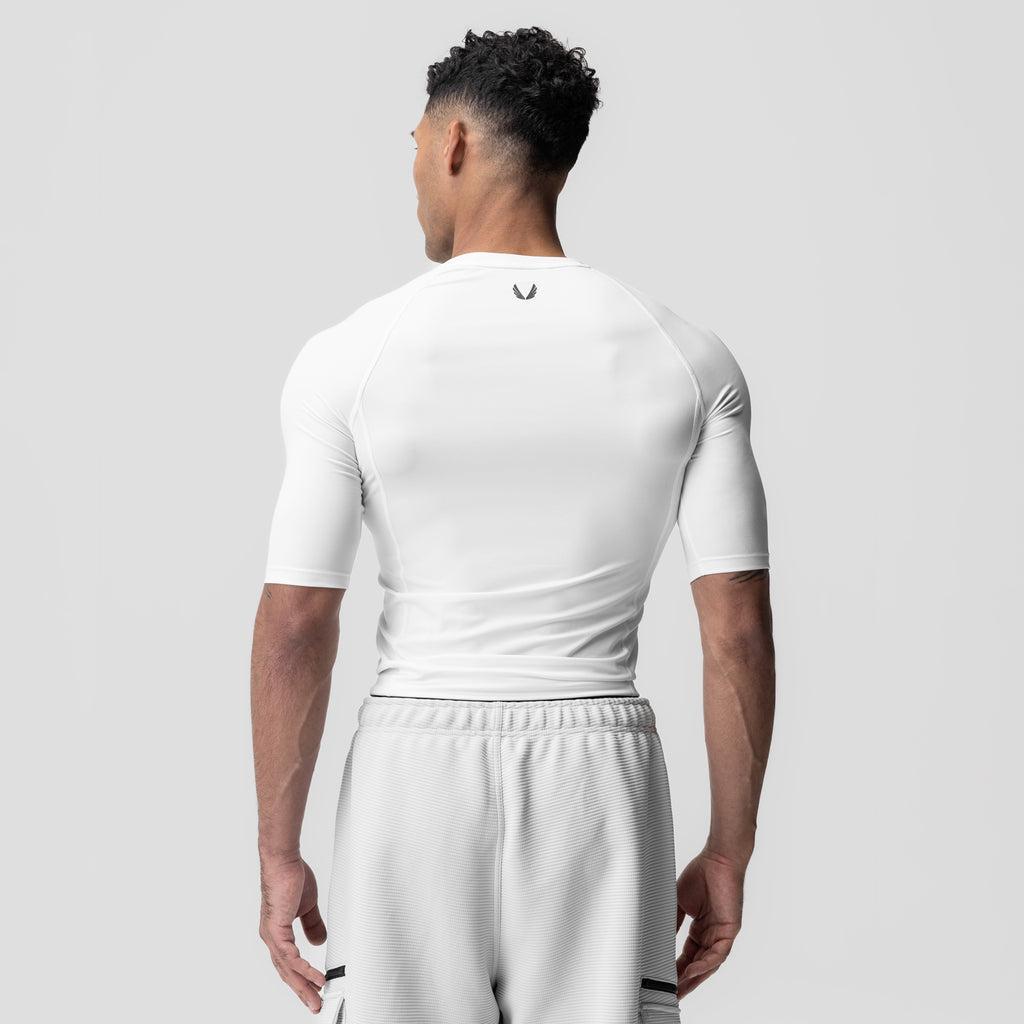1027. WarpFlexx-Lite® Half-Sleeve Baselayer - White Product Image