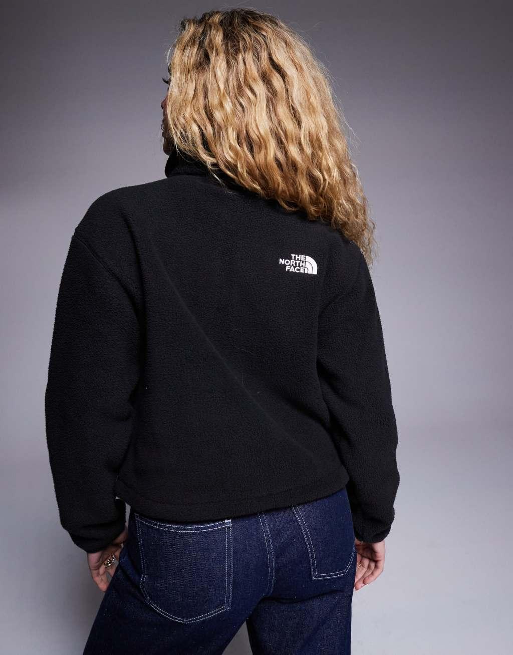 The North Face Fleeski Quarter Zip Pullover in black Product Image