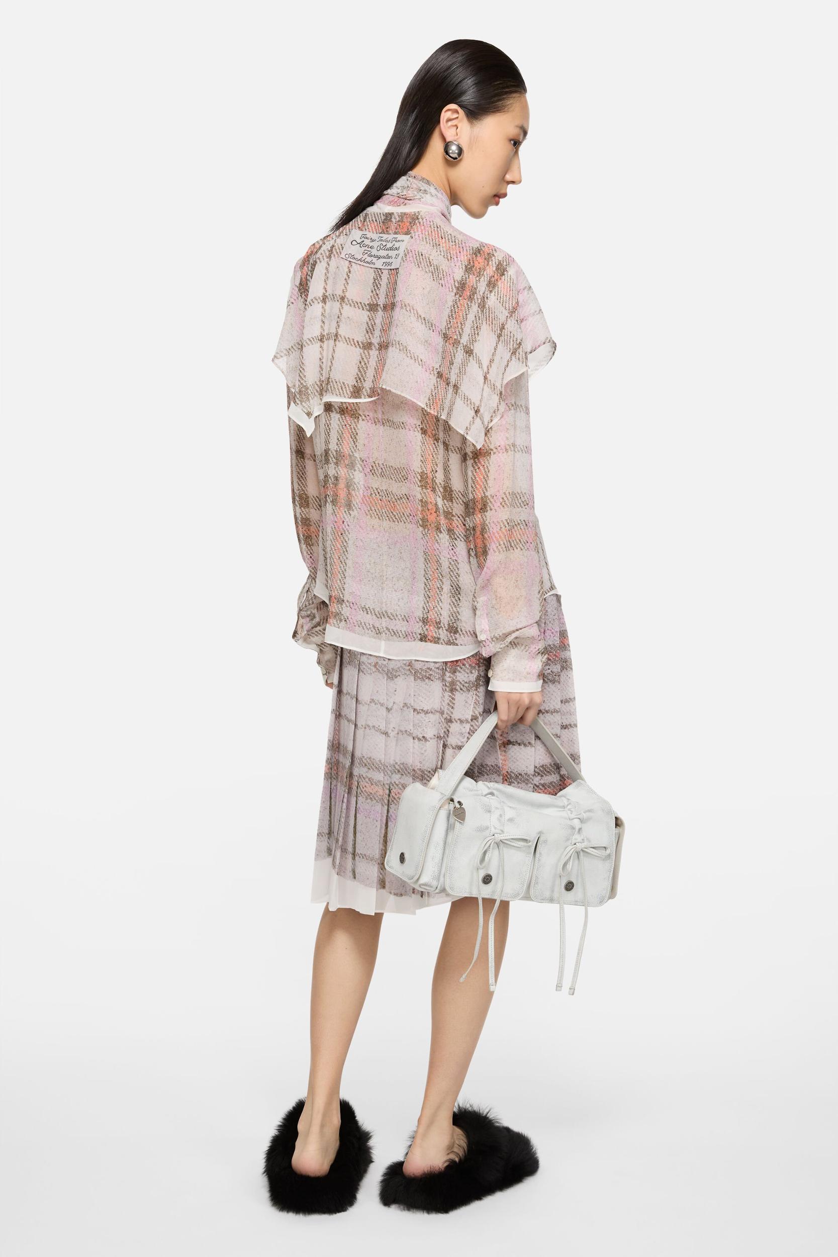 Pleated print skirt Product Image