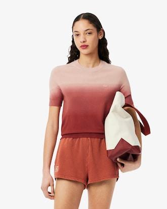 Short Sleeved Ombré Effect Sweater Product Image