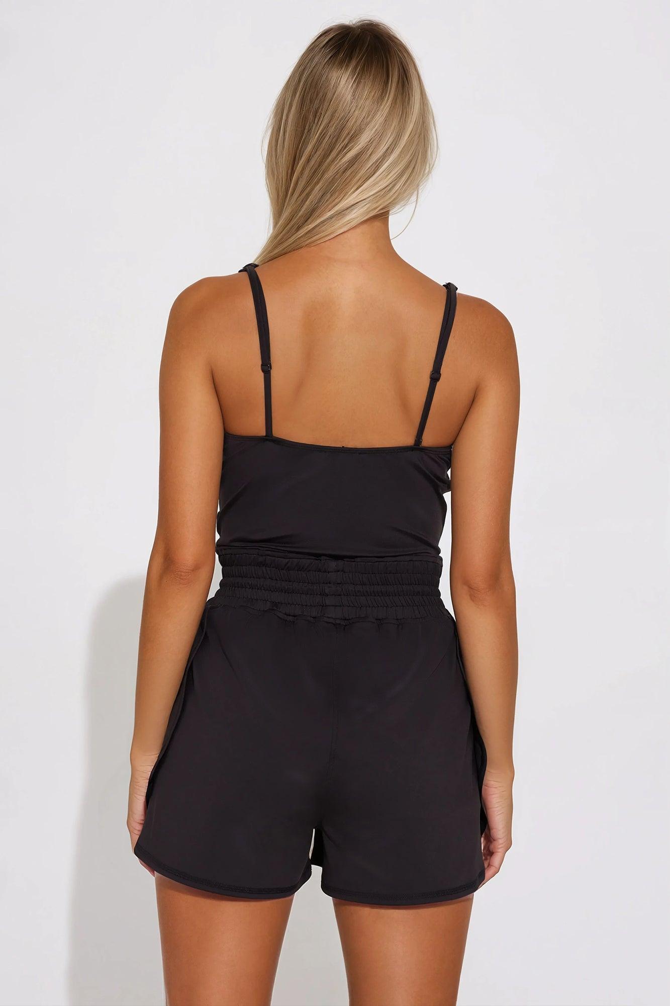 Always On The Go Romper - Black Product Image