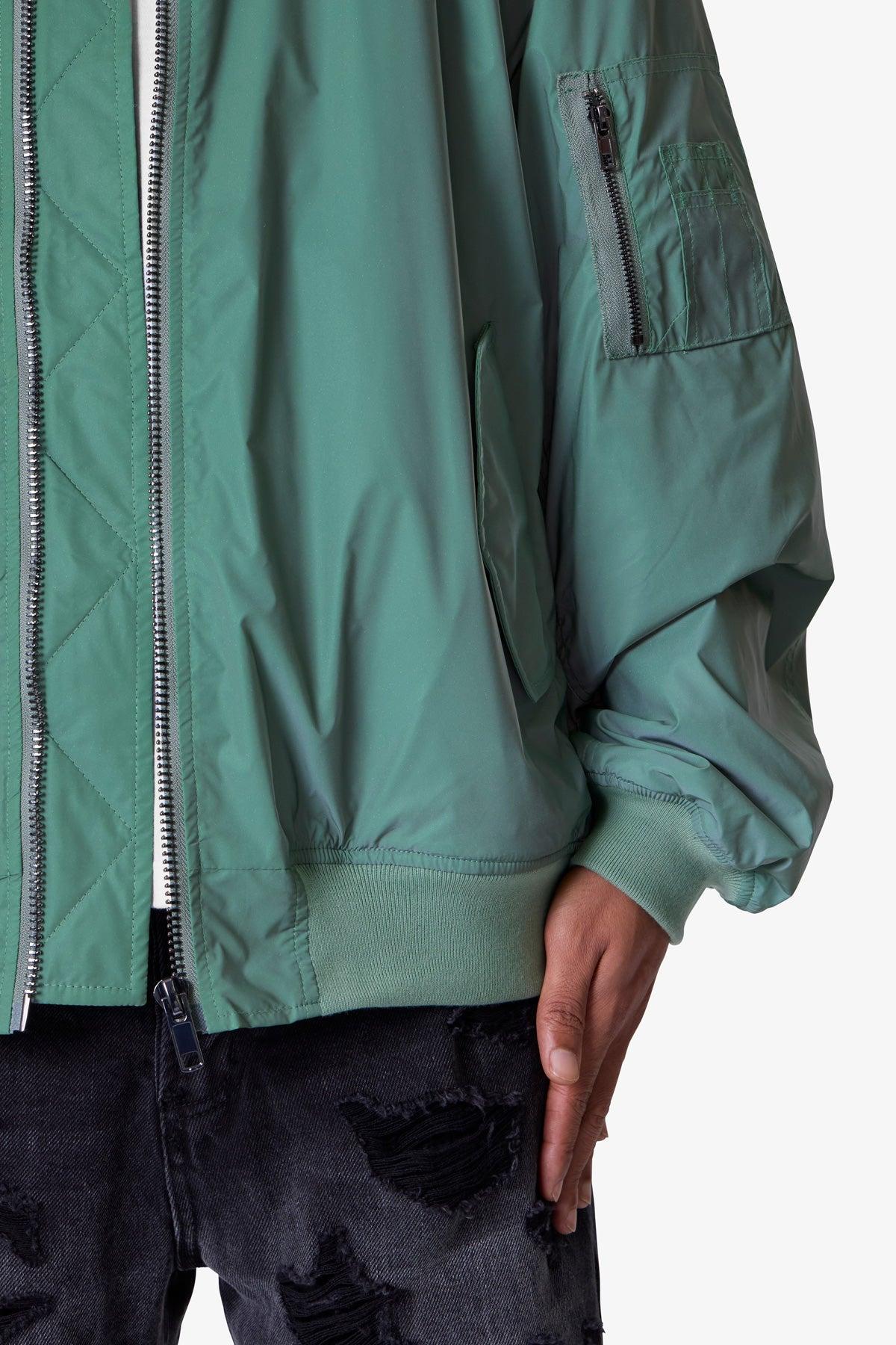 High Visibility Bomber Jacket - Olive Product Image