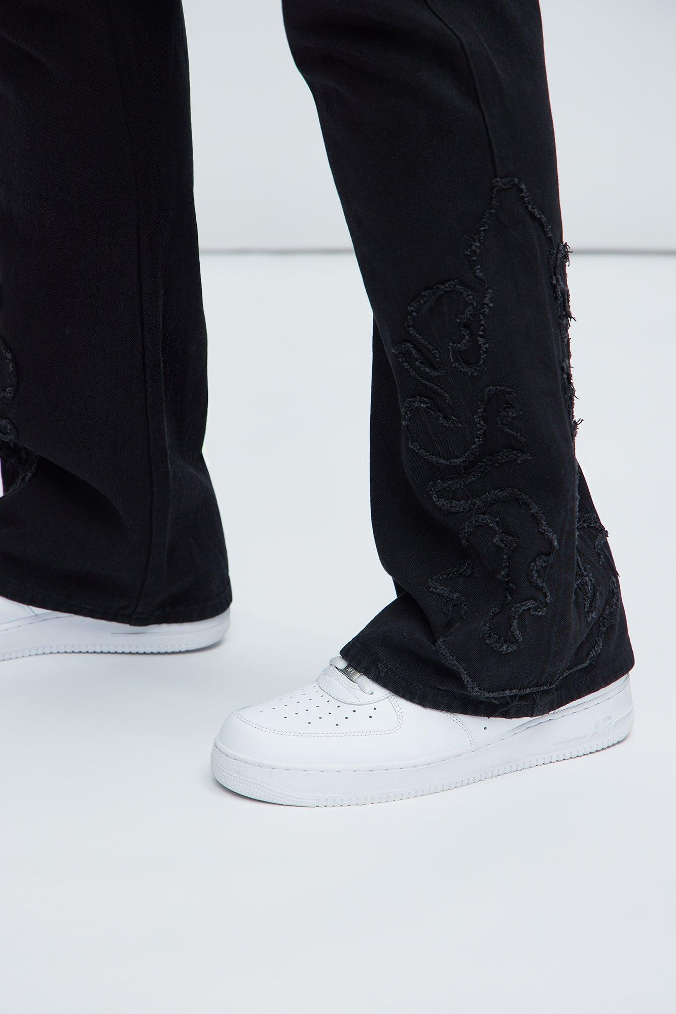 Tumble Slim Flare Jeans - Black Product Image