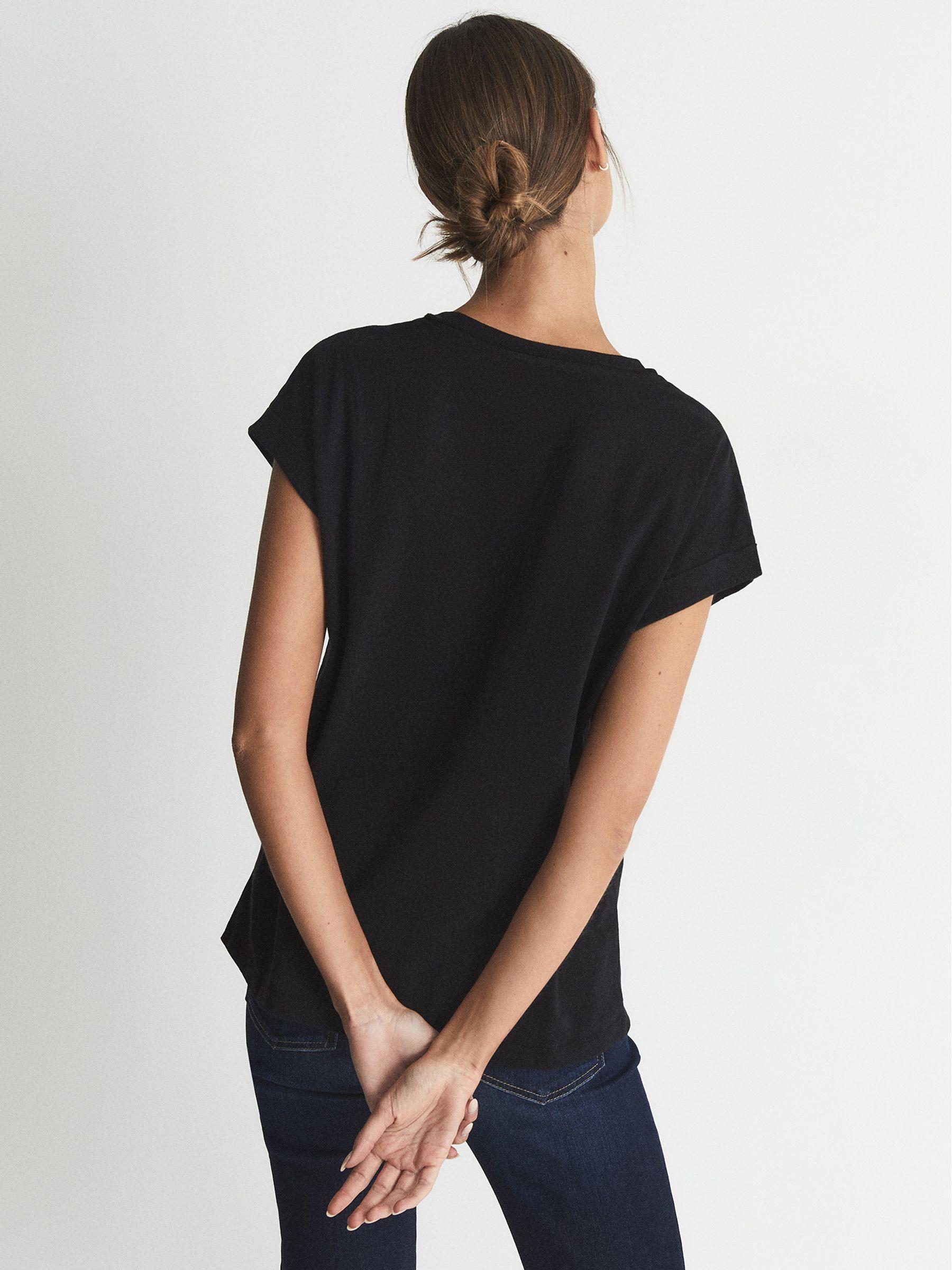 Cotton-jersey T-shirt in Black Product Image