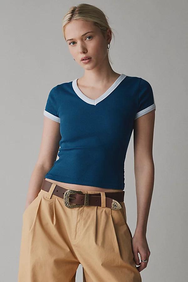 BDG Too Perfect V Neck Tee Womens at Urban Outfitters Product Image
